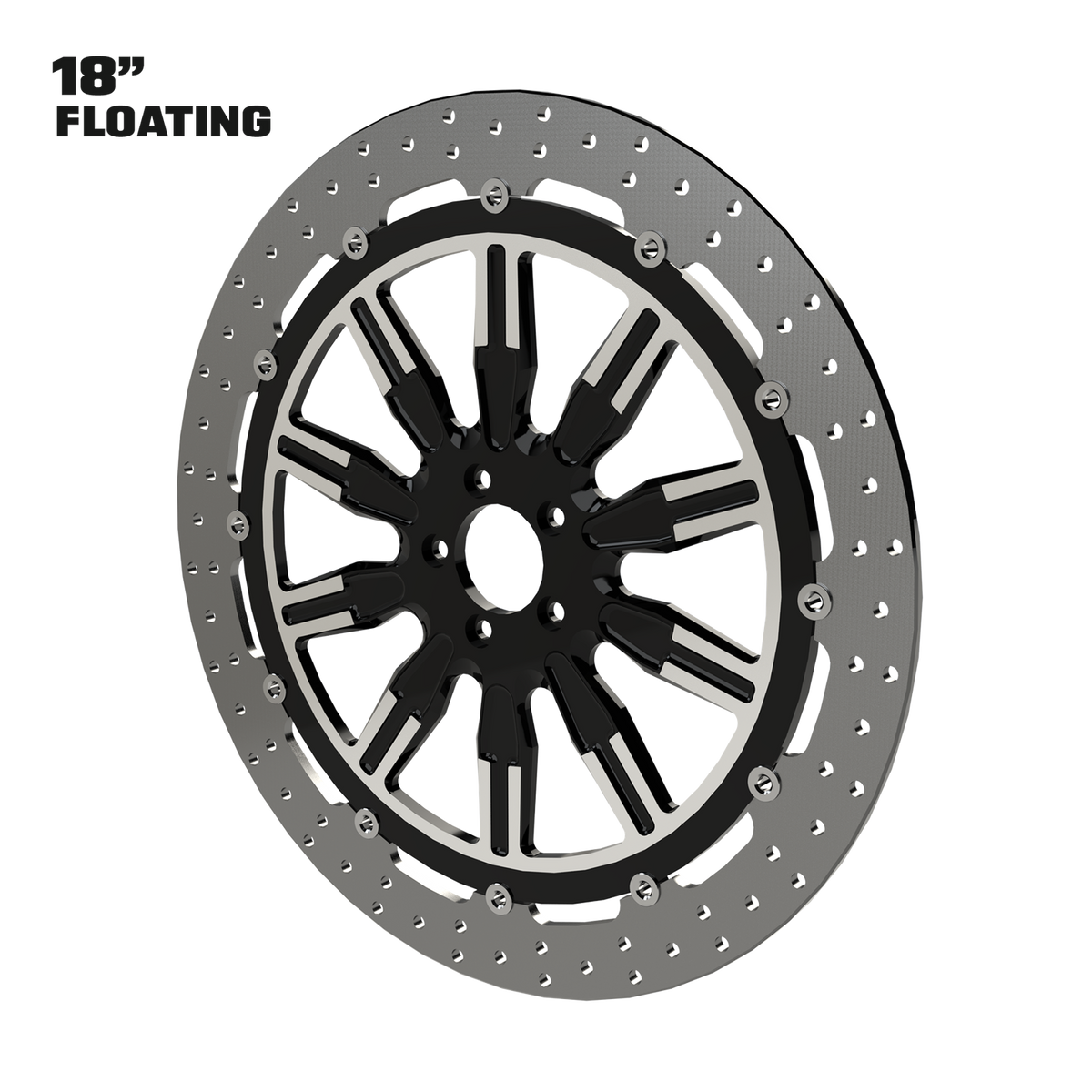 OG.12 18" Floating Rotor in Black Contrast Cut