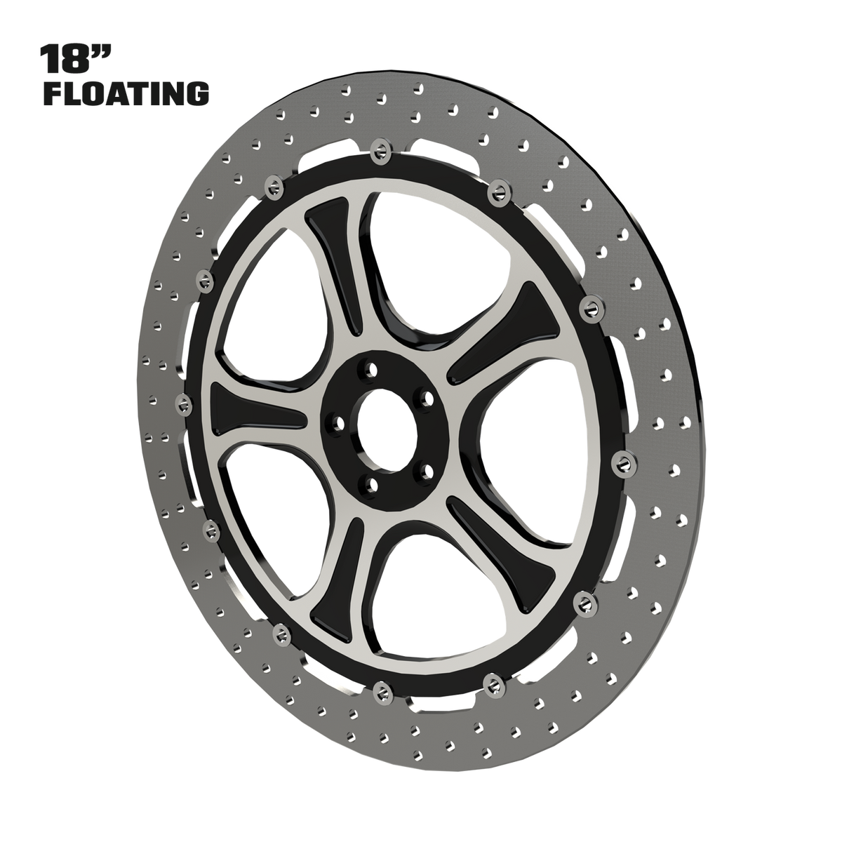 OG.13 18" Floating Rotor in Black Contrast Cut