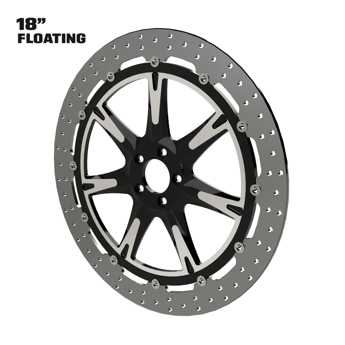 OG.14 18" Floating Rotor in Black Contrast Cut