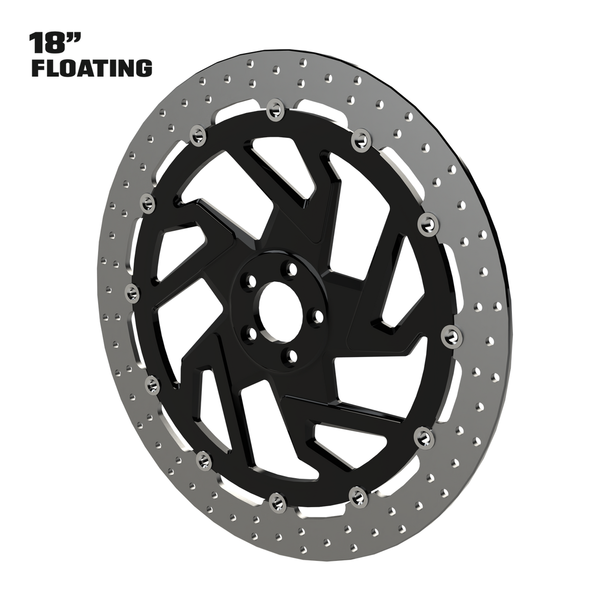 Hennessey 18" Floating Rotor in Black