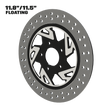 Hennessey 11" Floating Rotor in Black Contrast Cut
