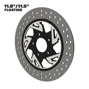 Hennessey 11" Floating Rotor in Black Contrast Cut