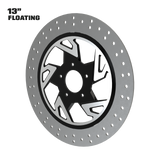 Hennessey 13" Floating Rotor in Black Contrast Cut