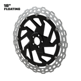 Hennessey 18" Floating Hex Rotor in Black