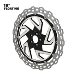 Hennessey 18" Floating Hex Rotor in Black Contrast Cut