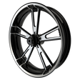 26 Inch OG.01 Black Double Cut Harley Wheel