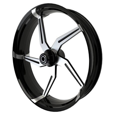 OG.03 Harley Softail | Dyna | Sportster Black Double Cut Wheels