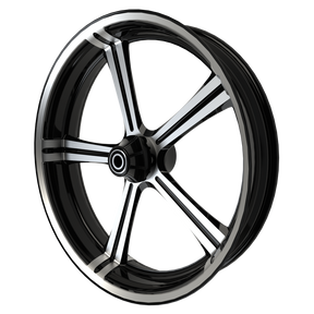 OG.04 Harley Softail | Dyna | Sportster Black Double Cut Wheels