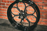 23x5.5" BLACK DOUBLE CUT RETRO 5  (2014-2023 HD TOURING)