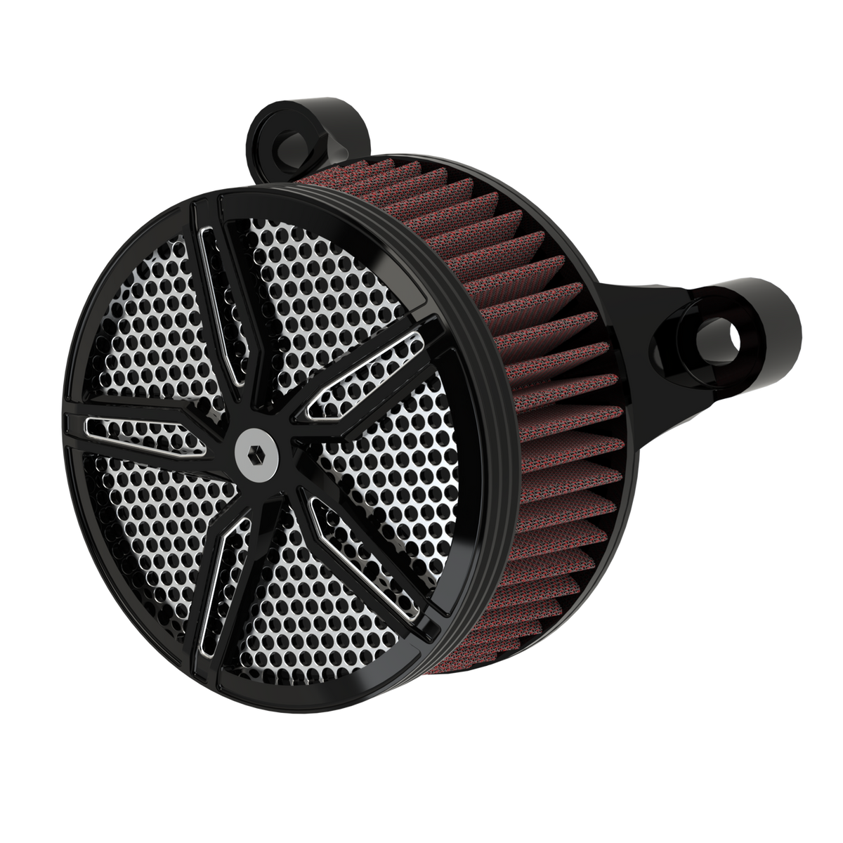 Octane Air Cleaner in black double cut