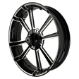 OG.15 Harley Softail | Dyna | Sportster Black Double Cut Wheels