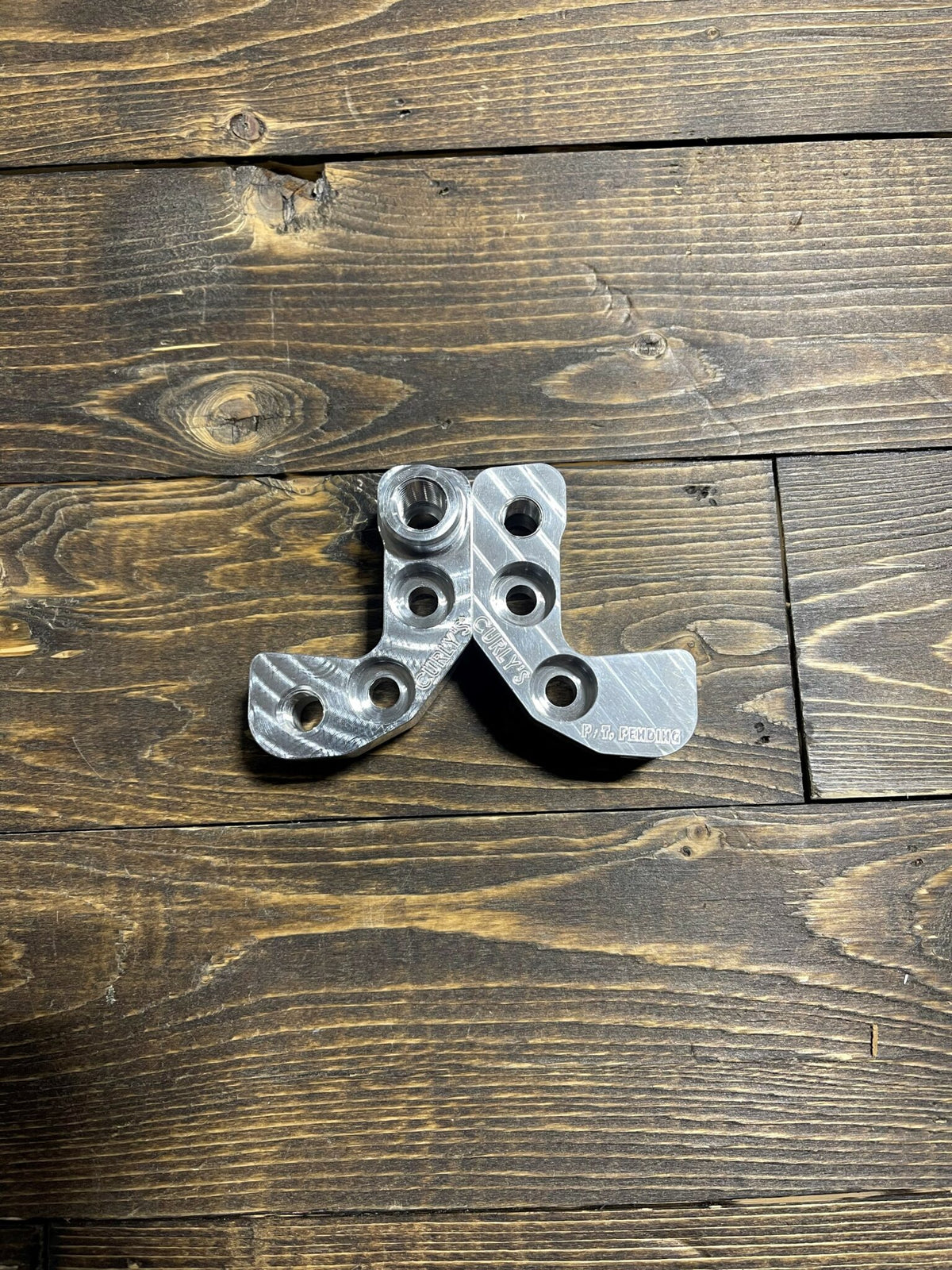 Curly's Inc M8 Touring Billet Oil Blocks & Billet Trans Drain Tube