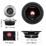 DB Drive P3 8K : 8" PRO Audio Component Speaker