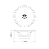 DB Drive P6M12MB : P6M Series 12" PRO Audio Midbass