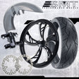 26x5.5 Harley-Davidson Black Double Cut Fat Tire Bagger Kit