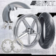 18x5.5 Harley-Davidson Chrome Fat Tire Bagger Kit