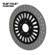 PentHSE 11" floating rotor in black double cut