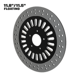 PentHSE 11" floating rotor in black double cut