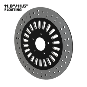 PentHSE 11" floating rotor in black double cut