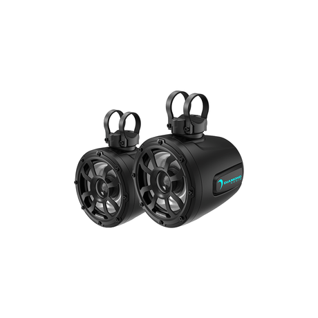 Diamond Audio 6.5" 2-Way Marine Tower Speaker w/Titanium Dome Tweeter (Black) - POD65F4B