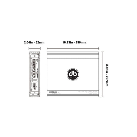 DB Drive PRO2.6K : 4 Channel PRO Audio Amplifier