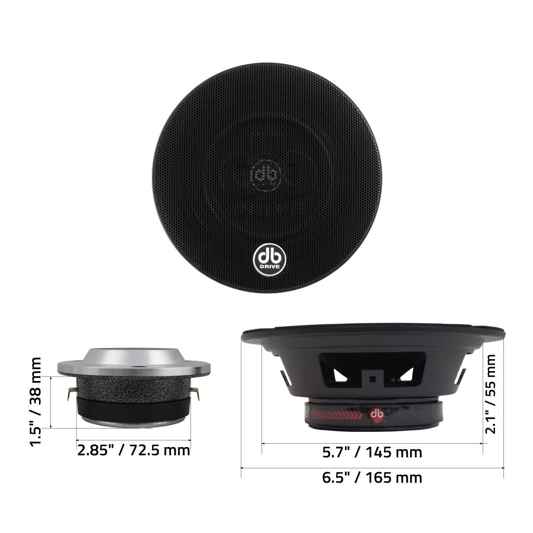 DB Drive PRO6K4M : 6.5" 4-Midrange/2 Tweeter PRO Audio Component Kit
