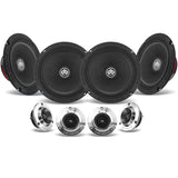 DB Drive PRO6K4MT : 6.5" 4-Midrange/4 Tweeter PRO Audio Component Kit