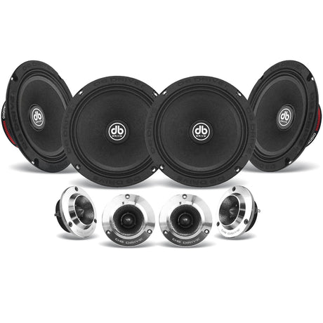 DB Drive PRO6K4MT : 6.5" 4-Midrange/4 Tweeter PRO Audio Component Kit