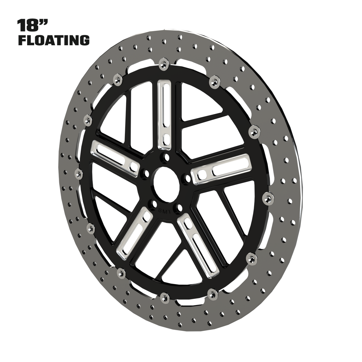 PS.01 18" Floating Rotor in Black Contrast Cut
