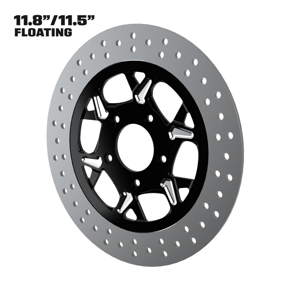PS.02 11" Floating Rotor in Black Contrast Cut