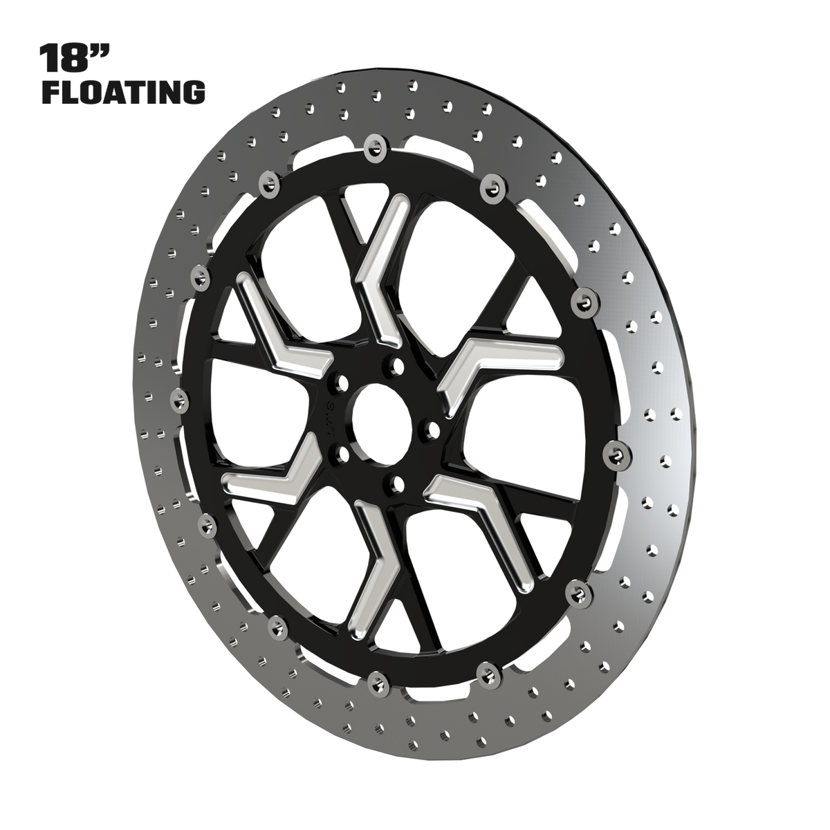 PS.02 18" Floating Rotor in Black Contrast Cut