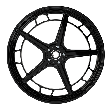PS.10 Harley Touring Black Wheels Front View