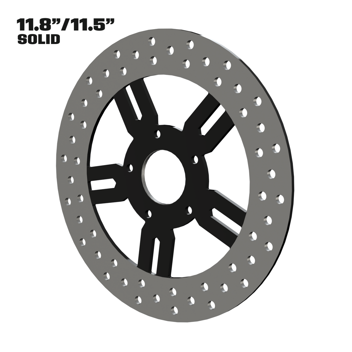 Race Tech 11" solid rotor in black