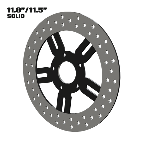 Race Tech 11" solid rotor in black