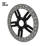 Race Tech 13" solid rotor in black