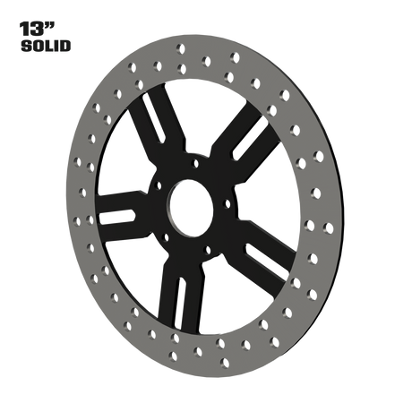 Race Tech 13" solid rotor in black