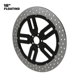 Race Tech 18" floating rotor in black