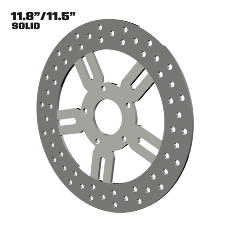 Race Tech 11" solid rotor in polished