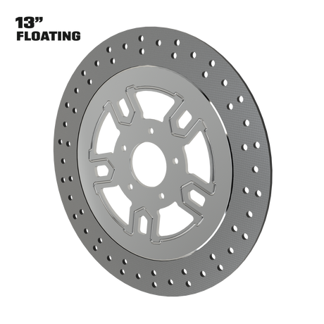 Race Tech 13" floating rotor in polished