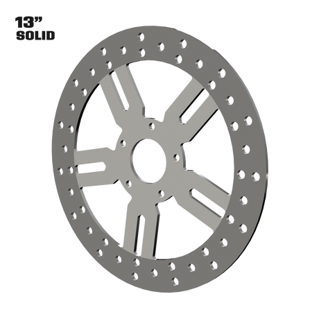Race Tech 13" solid rotor in polished
