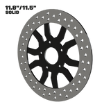 Rage 11" solid rotor in black