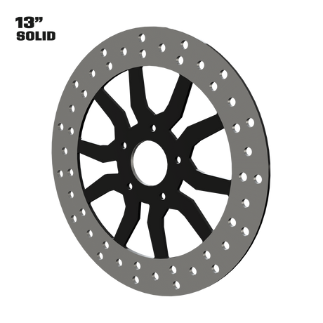 Rage 13" solid rotor in black