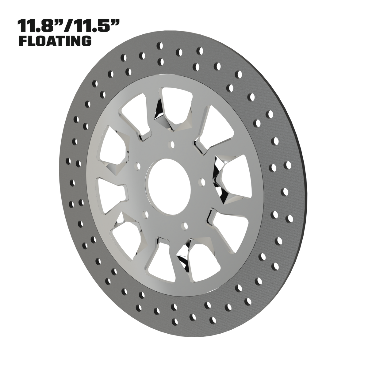 Rage 11" floating rotor in polished