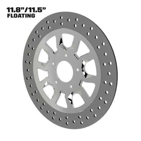 Rage 11" floating rotor in polished