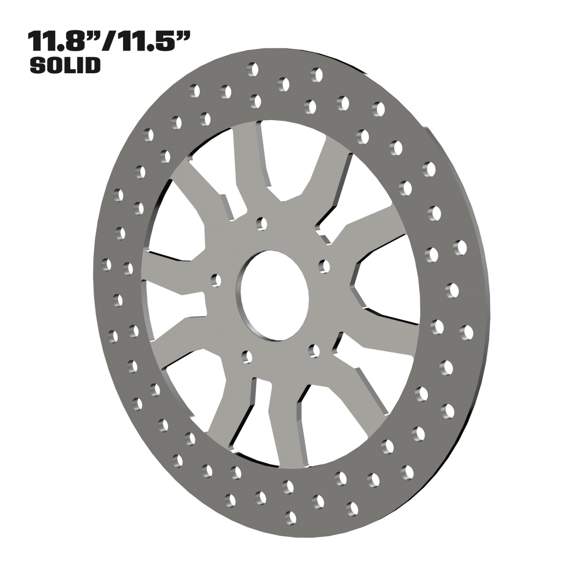 Rage 11" solid rotor in polished