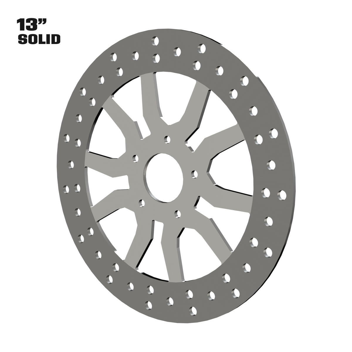Rage 13" solid rotor in polished