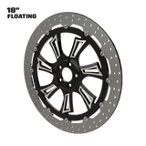 Reaper 18" Floating Rotor in Black Contrast Cut