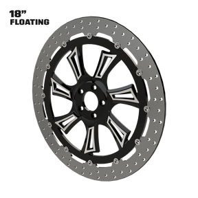 Reaper 18" Floating Rotor in Black Contrast Cut