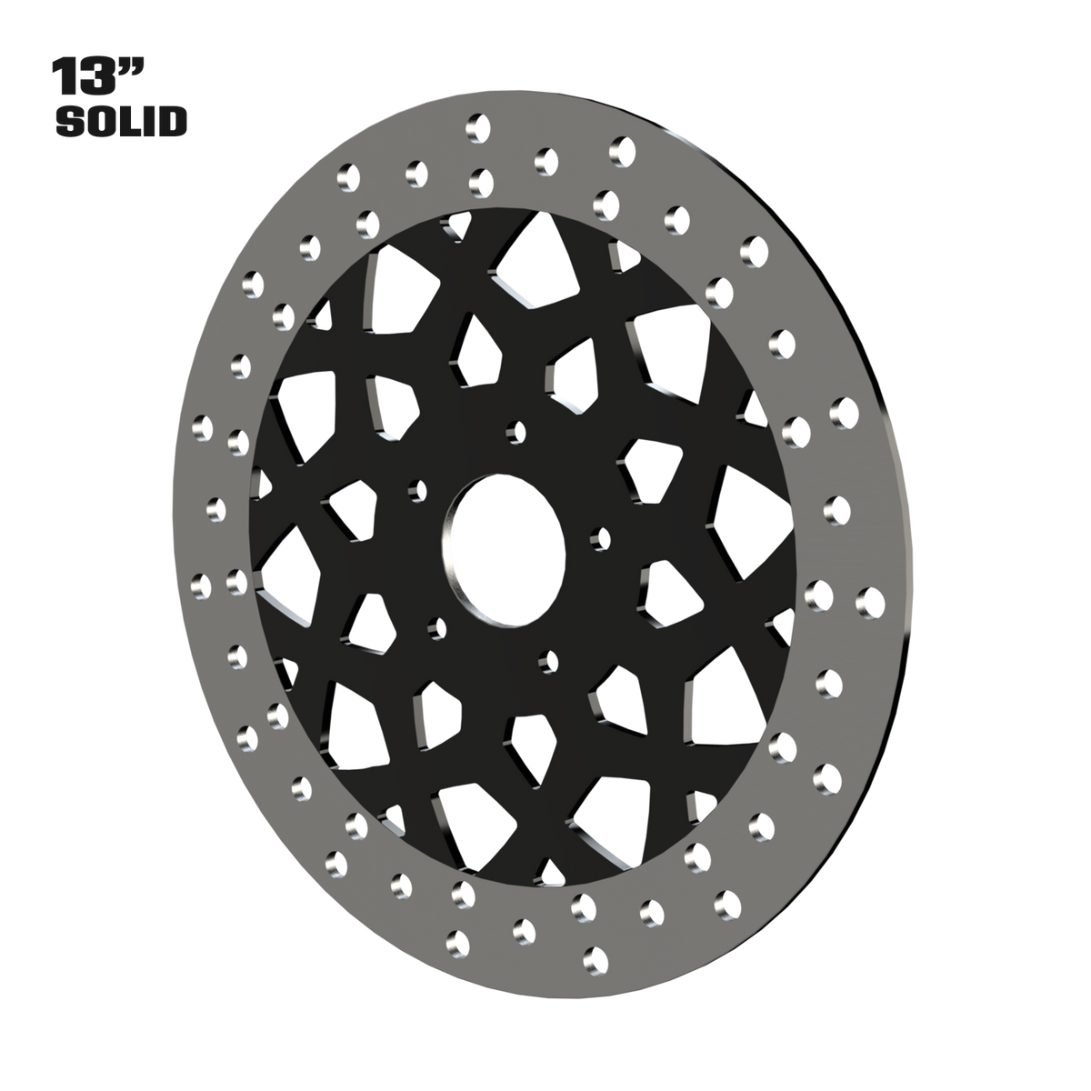 Regal 13" Solid Rotor in Black