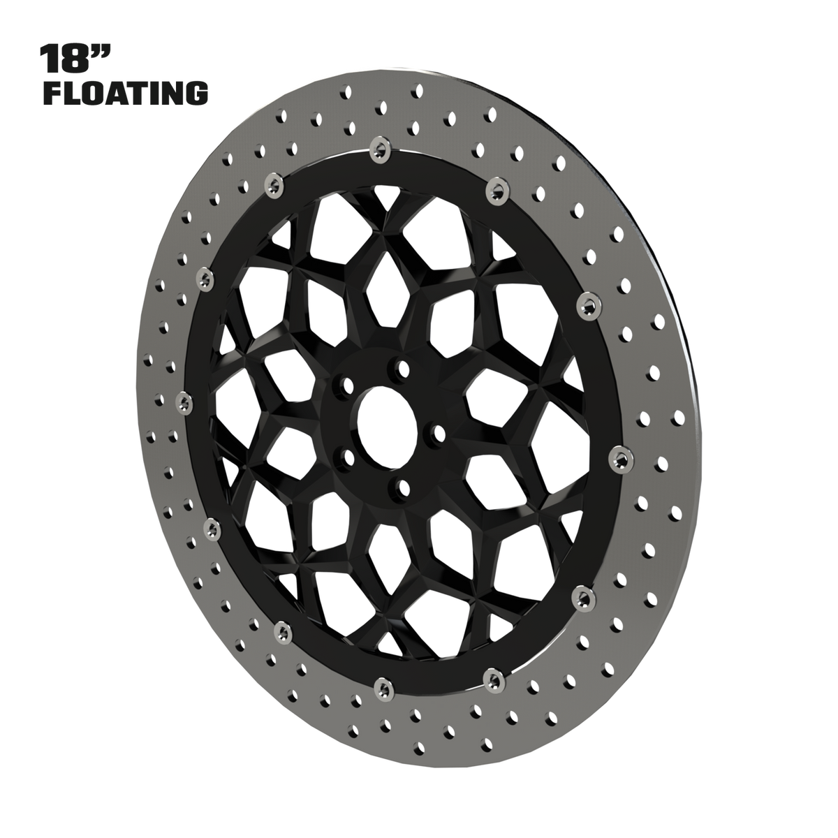 Regal 18" Solid Rotor in Black